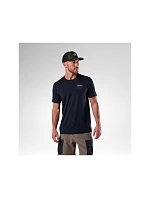 Pánské tričko ROSSIGNOL M Graphic Active Tee, černé Pánské tričko ROSSIGNOL M Graphic Active Tee, černé