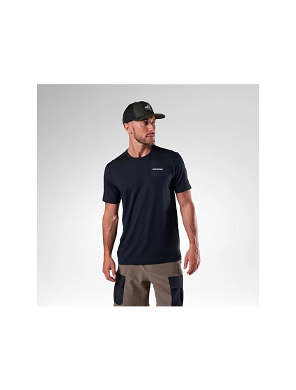 Pánské tričko ROSSIGNOL M Graphic Active Tee, černé Pánské tričko ROSSIGNOL M Graphic Active Tee, černé