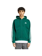 Pánská mikina adidas Essentials 3-Stripes Fleece Full-Zip Hoodie, zelená, KZ1412 Pánská mikina adidas Essentials 3-Stripes Fleece Full-Zip Hoodie, zelená, KZ1412