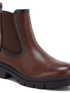 Skórzane damskie brązowe Sergio model 22553931 - LEONE
