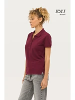 SOL'S Passion Dámské piqué polo 25.1338 melange grey SOL'S Passion Dámské piqué polo 25.1338 melange grey