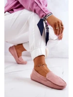 Dámské Semišové Mokasíny růžove Morreno Dámské Semišové Mokasíny růžove Morreno