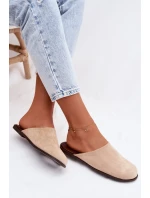 Dámské ploché béžové ekologické semišové model 21960862 - Boto