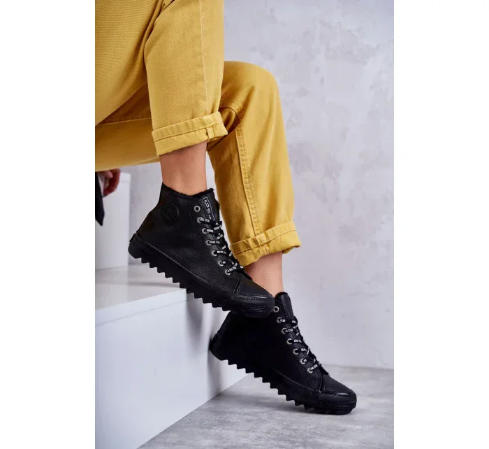 Dámské Tenisky Big Star Vysoké Zateplené Černé EE274110 Dámské Tenisky Big Star Vysoké Zateplené Černé EE274110