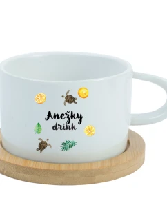 Personalizovaný keramický hrníček Makronka s letním mixem 