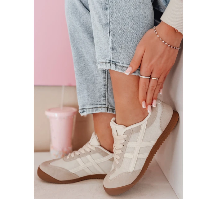Dámské sportovní tenisky beige Dstreet model 21984855 - FashionStreet