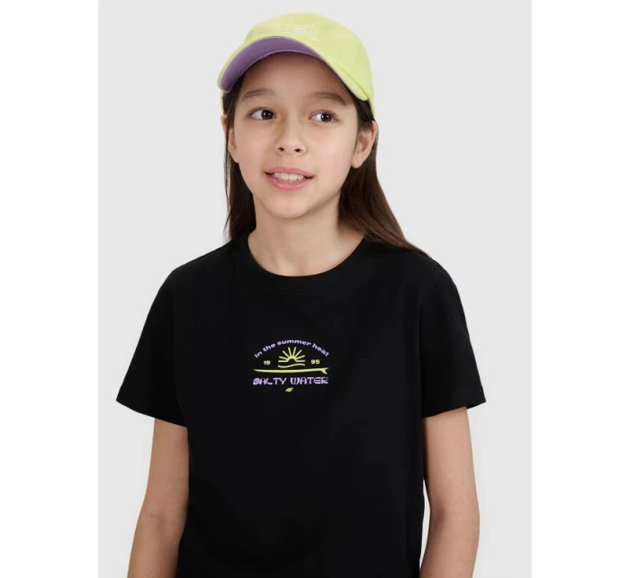 Dívčí tričko s potiskem model 21436052 - 4F Dívčí tričko s potiskem model 21436052 - 4F