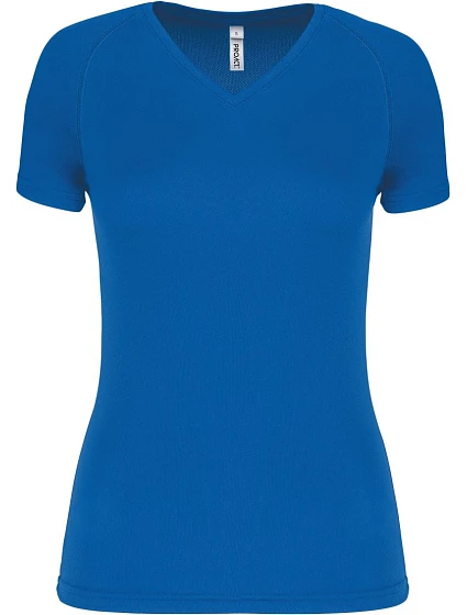 Kariban ProAct PA 477 Dámské sportovní tričko s výstřihem do V 20.P477 aqua blue