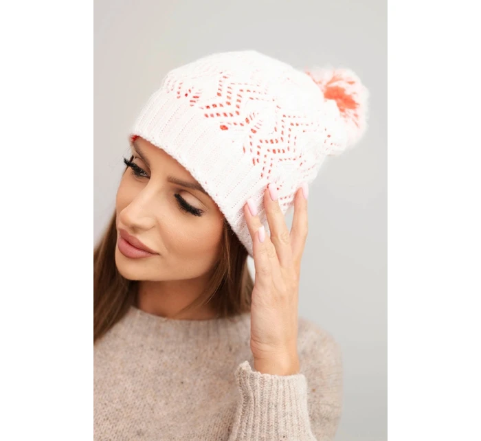 Fleecová čepice Marta K231 ecru