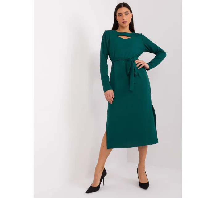 LK SK 509447 šaty.75P tmavě zelená