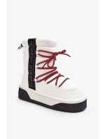 Dámské sněhule se silnou podrážkou, Vegan D.Franklin bílá Dámské sněhule se silnou podrážkou, Vegan D.Franklin bílá