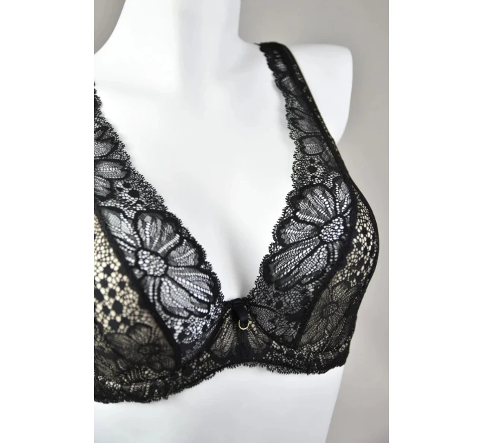 Dámská podprsenka BRALETTE Černá s béžovou  model 21264594 - MEDIOLANO