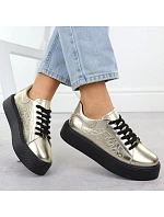 Dámské polobotky W PAW546B černo-zlaté - Filippo