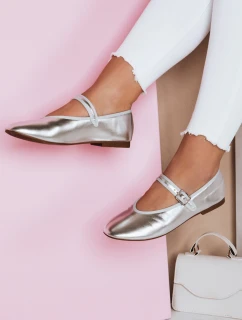 Dámské baleríny se stříbrnou přezkou Dstreet model 21984147 - FashionStreet