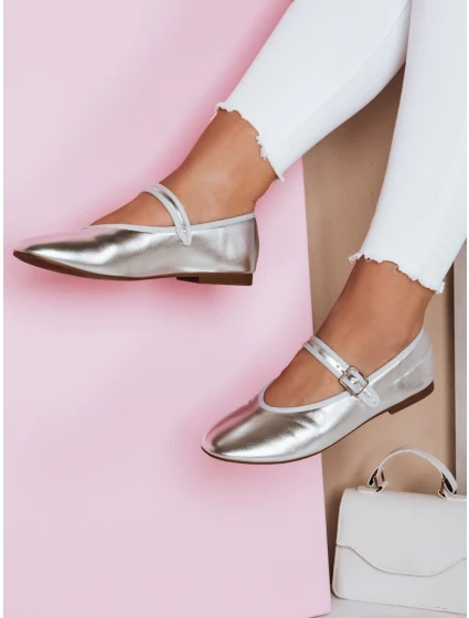 Dámské baleríny se stříbrnou přezkou Dstreet model 21984147 - FashionStreet