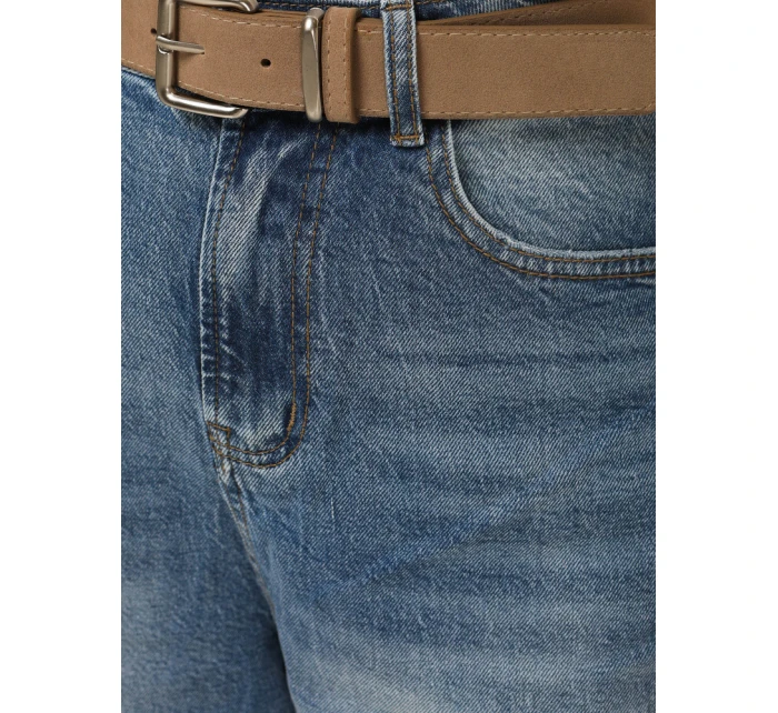 Dámské džínové kalhoty s páskem model 21996330 - Dstreet Dámské džínové kalhoty s páskem model 21996330 - Dstreet