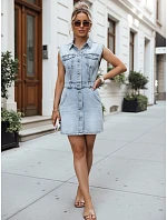 Přiléhavé džínové šaty modré FashionStreet EY2685 Přiléhavé džínové šaty modré FashionStreet EY2685