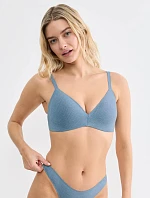 Dámská podprsenka ZERO Feel Pure THE UP Push Up - Liberty Blue - modrá 6749 - SLOGGI