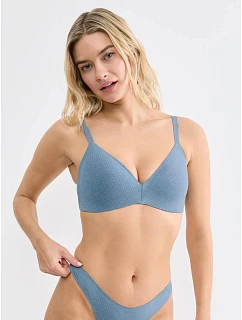 Dámská podprsenka ZERO Feel Pure THE UP Push Up - Liberty Blue - modrá 6749 - SLOGGI