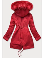 DAMSKA PARKA ZIMOWA Z I KAPTUREM CZERWONA model 21242000 - Libland DAMSKA PARKA ZIMOWA Z I KAPTUREM CZERWONA model 21242000 - Libland