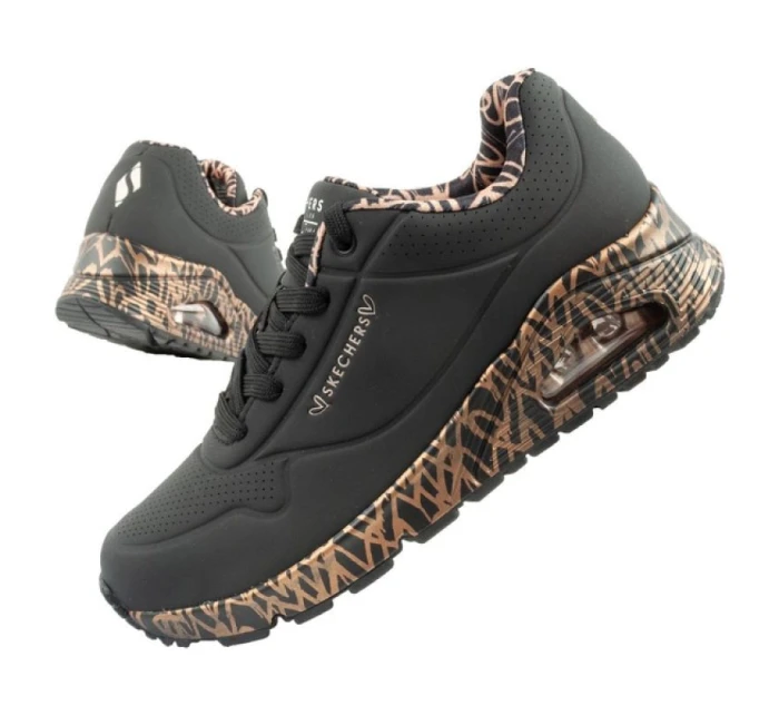 Skechers Uno-Loving Love dámské sportovní tenisky módní černé dámské boty