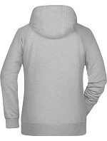 Dámská raglánová mikina s kapucí 02. grey heather model 22430568 - Daiber Dámská raglánová mikina s kapucí 02. grey heather model 22430568 - Daiber