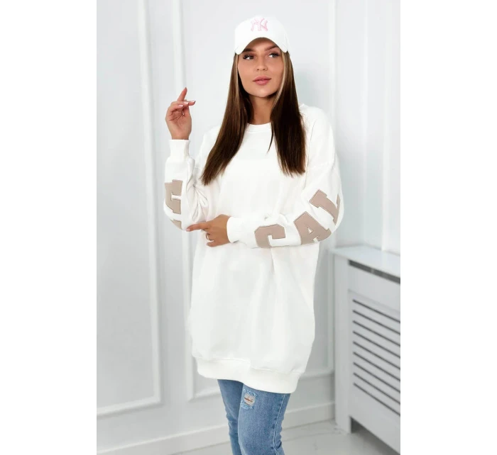 Izolovaná mikina s nápisem California ecru
