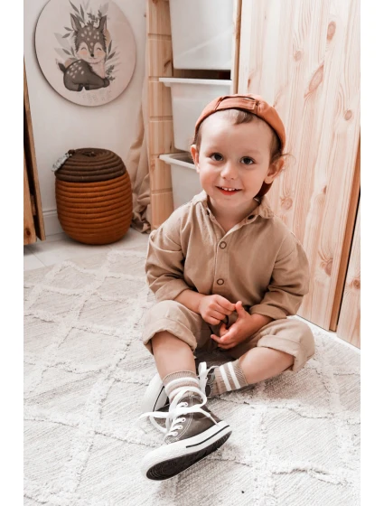 Dětské Vysoké Tenisky Khaki Filemon Dětské Vysoké Tenisky Khaki Filemon