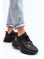 Dámské Sportovní Boty Sneakersy Masivní Černé model 21633103 - EVENTO