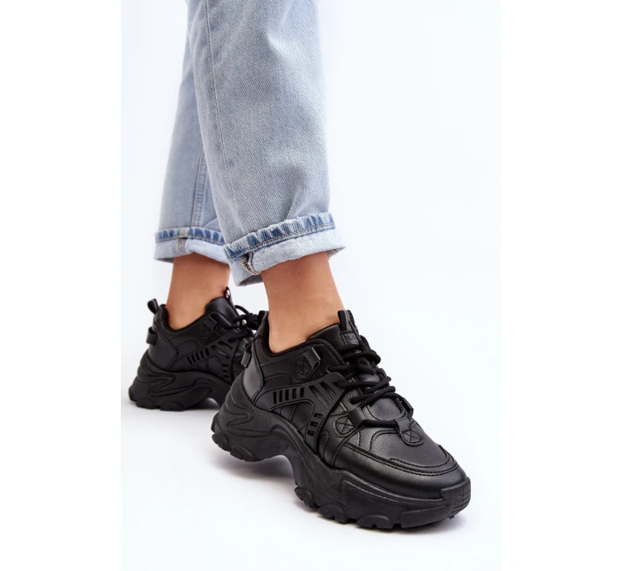 Dámské Sportovní Boty Sneakersy Masivní Černé model 21633103 - EVENTO