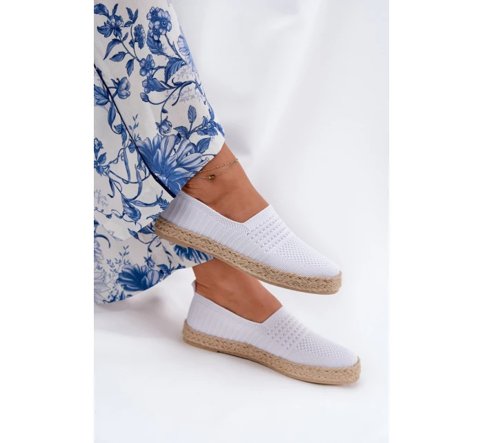 Dámské Espadrilky S Pletením model 21691966 Bílé - VINCEZA