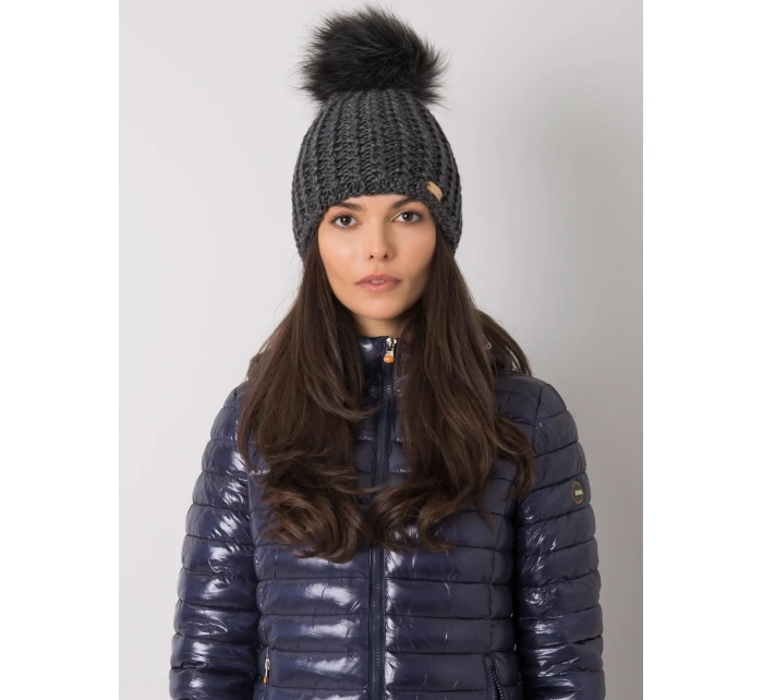 Dámská čepice 17 tmavě šedá