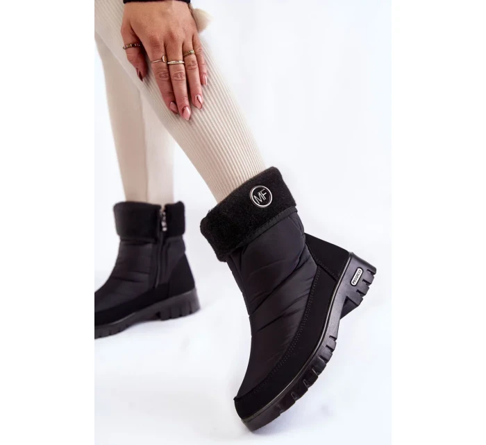 Dámské Módní zateplené sněhule Progress PROGJ-21-13 Černé