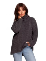 Mikina s rolákem a pulovrem BK086  - BeWear