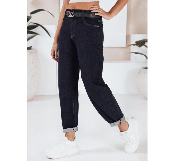 Dámské džíny balloon fit navy blue FashionStreet UY2766