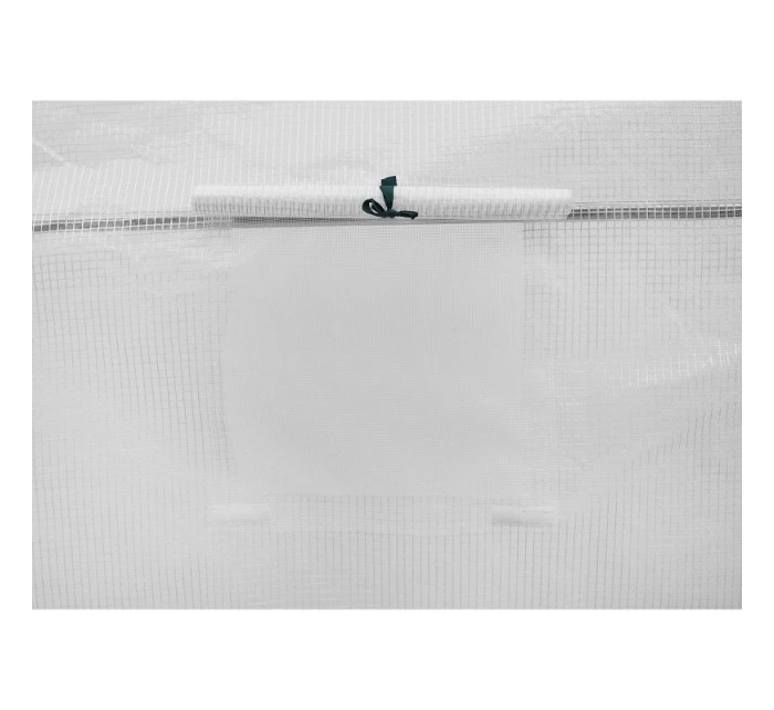 ZAHRADNÍ TUNEL 200x200x200 cm PE BÍLÁ OCELOVÁ KONSTRUKCE