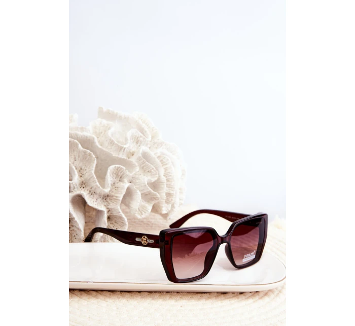 Dámské sluneční brýle UV400 hnědé