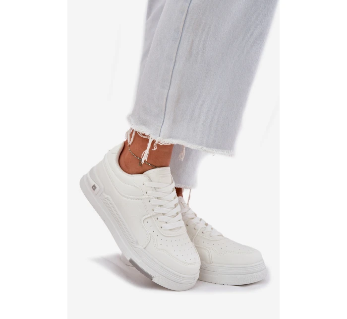 Nízké dámské sneakersy Big Star RR274A310 HI-POLY SYSTEM Bílé Nízké dámské sneakersy Big Star RR274A310 HI-POLY SYSTEM Bílé