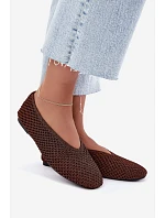 Dámské ploché hnědé baleríny s model 22322621 - Boto Dámské ploché hnědé baleríny s model 22322621 - Boto