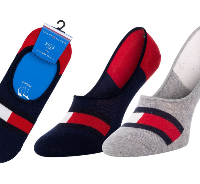 Ponožky Tommy Hilfiger 2Pack 394001001 Navy Blue/Red/Grey/White