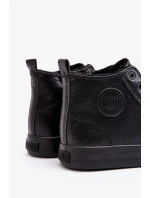 Zateplené pánské tenisky se zipem Black Big Star Zateplené pánské tenisky se zipem Black Big Star