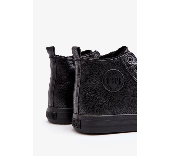 Zateplené pánské tenisky se zipem Black Big Star Zateplené pánské tenisky se zipem Black Big Star