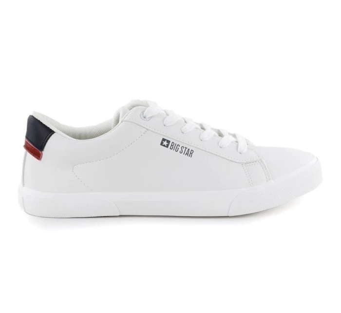Pánské nízké tenisky z eko kůže bílé model 21906586 - Big Star