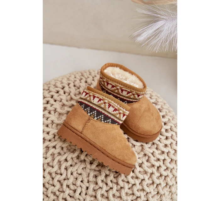 Dětské Boty S Zateplené Kožíškem Camel model 21678519 - Boto Dětské Boty S Zateplené Kožíškem Camel model 21678519 - Boto