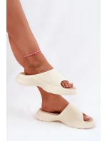 Dámské Pěnové Sandály Big Star model 21695296 Béžové - Big Star Shoes Dámské Pěnové Sandály Big Star model 21695296 Béžové - Big Star Shoes