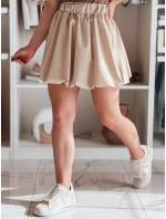 Dámská mini sukně PUFFELLA light beige FashionStreet CY0503