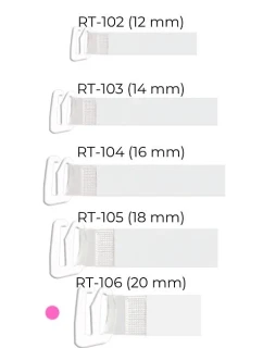 Julimex RT 106 silikonové ramenní popruhy s kovovou sponou 20 mm