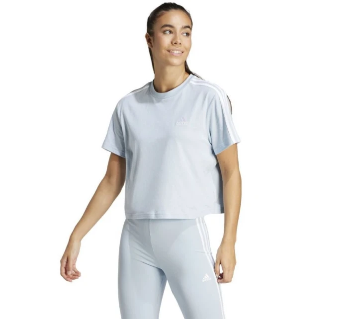 Tričko adidas Essentials 3-Stripes Single Jersey Crop Top W IS1568 Tričko adidas Essentials 3-Stripes Single Jersey Crop Top W IS1568