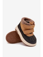 Dětské zimní boty sněhule na suchý zip Camel model 21718344 - Boto Dětské zimní boty sněhule na suchý zip Camel model 21718344 - Boto