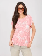 T shirt D12110M02646F koralowy T shirt D12110M02646F koralowy